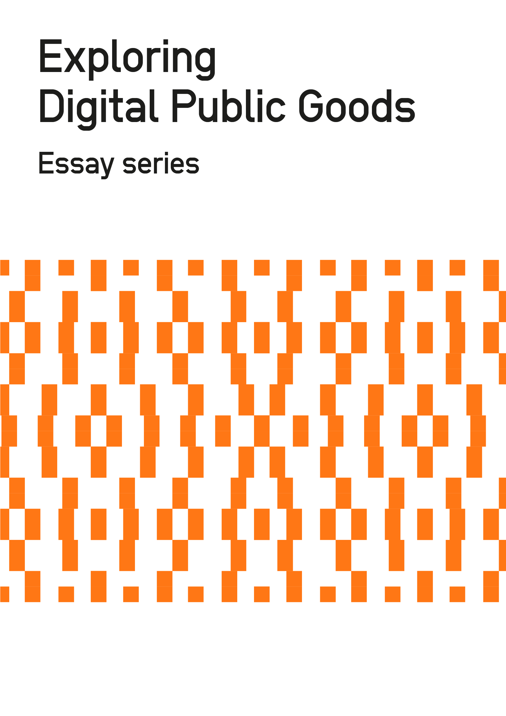 Cover image for Exploring Digital Public Goods